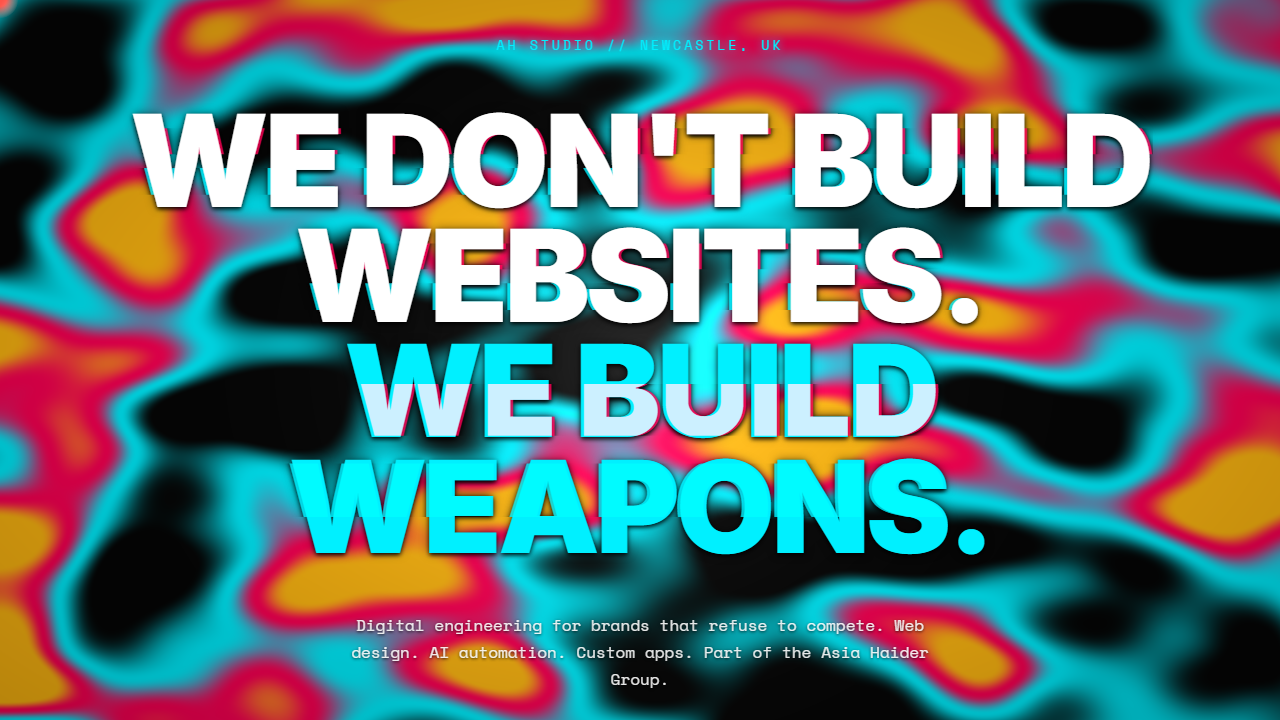 Screenshot of the Weapon V2 experimental showcase build